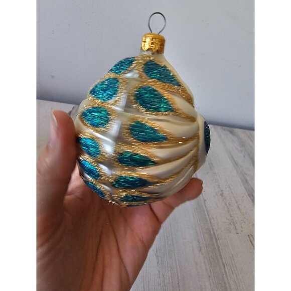 polonaise adler gold peacock swan ornament komozja glass Xmas tree - Picture 7 of 10